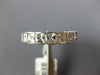 ESTATE 1.42CT DIAMOND 14KT WHITE GOLD 3D PRINCESS BEZEL 7 STONE ANNIVERSARY RING
