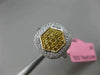 ESTATE WIDE .89CT DIAMOND 18KT WHITE & YELLOW GOLD CLUSTER FILIGREE CLASSIC RING