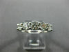 WIDE 1.25CT ROUND DIAMOND 14KT WHITE GOLD 3D 5 STONE WEDDING ANNIVERSARY RING