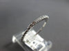 ESTATE .19CT DIAMOND 14KT WHITE GOLD 3D CLASSIC BAR BEADED FUN RING