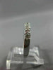 ESTATE .70 DIAMOND 14KT WHITE GOLD 3D 7 STONE CLASSIC WEDDING ANNIVERSARY RING
