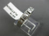ANTIQUE .52CT ROUND & BAGUETTE DIAMOND PLATINUM 3D WEDDING ANNIVERSARY RING #816