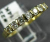 ESTATE .50CT DIAMOND 14K YELLOW GOLD 7 STONE OPEN CHANNEL ANNIVERSARY RING 22467