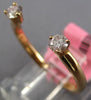ESTATE .28CT FANCY LIGHT PINK DIAMOND 18K YELLOW GOLD DOUBLE SOLITAIRE LOVE RING