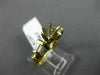 .44CT BAGUETTE DIAMOND 14K YELLOW GOLD 3D ROUND SEMI MOUNT ENGAGEMENT RING #1297