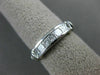 ESTATE 1.29CT PRINCESS & BAGUETTE DIAMOND 14KT WHITE GOLD ANNIVERSARY RING #1213