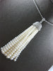 EXTRA LARGE & LONG 1.27CT DIAMOND & AAA SOUTH SEA PEARL 18KT WHITE GOLD NECKLACE