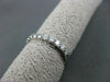 ANTIQUE .51CT ROUND DIAMOND 14K WHITE GOLD ETERNITY RING 2mm BEAUTIFUL! #21704