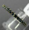 ESTATE .48CT AAA SAPPHIRE 14K YELLOW GOLD SEMI ETERNITY WEDDING ANNIVERSARY RING