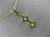 ESTATE .54CT DIAMOND 14KT YELLOW GOLD CLASSIC PAST PRESENT FUTURE PENDANT #16729
