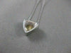 ANTIQUE ROUND DIAMOND SOLITARE ARROW 18KT WHITE GOLD HANGING PENDANT #11742