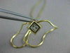ESTATE PRINCESS DIAMOND ETOILE SOLITAIRE 14K GOLD FLOATING NECKLACE G VVS #14290