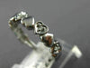ESTATE .50CT DIAMOND 14KT WHITE GOLD MULTI HEART 3/4TH ETERNITY LOVE RING #20364