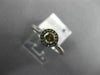 ESTATE .38CT WHITE & CHOCOLATE FANCY DIAMOND 14K WHITE GOLD HALO ENGAGEMENT RING