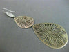 ESTATE LARGE .60CT DIAMOND 14KT WHITE YELLOW & ROSE GOLD SUNBURST PAVE EARRINGS
