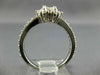 ESTATE 1.29CT DIAMOND 14K WHITE GOLD BAGUETTE & ROUND HALO ENGAGEMENT RING 26686