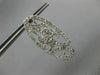 ESTATE LARGE .78CT DIAMOND 14KT WHITE GOLD ELONGATED OVAL WAVE CLIP ON EARRINGS
