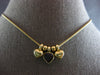 1.0CT AAA GARNET 14KT YELLOW GOLD SOLITAIRE 3 HEART LOVE FLOATING PENDANT #28222