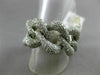 ESTATE WIDE 3.0CT DIAMOND 14KT WHITE GOLD 3D HANDCRAFTED FLEXIBLE LOVE KNOT RING