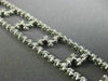 ESTATE WIDE 2.60CT DIAMOND 14KT WHITE GOLD 3D TWO ROW ZIG ZAG TENNIS BRACELET