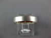 ESTATE 14KT WHITE GOLD MATTE & SHINY COMFORT FIT WEDDING ANNIVERSARY RING #27064