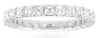 2.25CT DIAMOND 14KT WHITE GOLD 3D ASSCHER SHARED PRONG ETERNTIY ANNIVERSARY RING