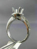 ESTATE .63CT DIAMOND 14K WHITE GOLD 9 STONE CHANEL WEDDING ANNIVERSARY RING 2419