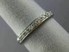 ESTATE .30CT DIAMOND 14KT WHITE GOLD FILIGREE ETERNITY ANNIVERSARY RING #19885