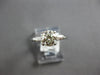 ESTATE .99CT DIAMOND 14KT WHITE GOLD 3D ROUND & BAGUETTE 3 STONE ENGAGEMENT RING