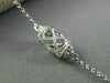 ESTATE .14CT DIAMOND 14K WHITE GOLD FILIGREE TAHITIAN PEARL BY THE YARD NECKLACE
