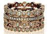 LARGE 1.60CT DIAMOND 18KT ROSE GOLD FILIGREE ETERNITY STACKABLE ANNIVERSARY RING
