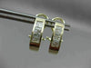ESTATE .90CT PRINCESS CUT DIAMOND 14K YELLOW GOLD HANGING CLIP ON EARRINGS 22501