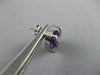 LARGE 11.45CT DIAMOND & AAA AMETHYST 14K WHITE GOLD OVAL & ROUND X STUD EARRINGS