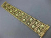 ANTIQUE WIDE 18KT YELLOW & ROSE GOLD HANDCRAFTED FLORAL FILIGREE BRACELET #22301