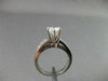 ESTATE 1.24CT DIAMOND 14KT WHITE GOLD SOLITAIRE CHANNEL SET ENGAGEMENT RING 1547