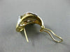 ESTATE .20CT DIAMOND 14KT WHITE & YELLOW GOLD SHINY CRISS CROSS X LOVE EARRINGS