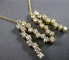 ESTATE LARGE 1.67CT DIAMOND 14KT YELLOW GOLD HANDCRAFTED M INITAL FUN NECKLACE