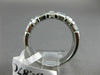 .87CT ROUND & BAGUETTE DIAMOND 14K WHITE GOLD 3D THREE ROW ANNIVERSARY RING 1222