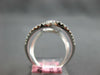 ESTATE EXTRA LARGE .62CT DIAMOND 14KT WHITE GOLD CLASSIC OVAL LOVE KNOT FUN RING