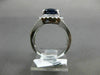 ESTATE 3.33CT DIAMOND & AAA SAPPHIRE 14KT GOLD 3D OVAL FILIGREE ENGAGEMENT RING