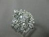 ANTIQUE LARGE 1.6CT OLD MINE DIAMOND 14K WHITE GOLD ENGAGEMENT INSERT RING 22658