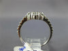 ESTATE 1.20CT DIAMOND 14KT WHITE GOLD 3D CLASSIC CLUSTER FLOWER LOVE RING