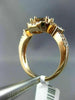 ESTATE 1CT WHITE & CHOCOLATE FANCY DIAMOND 14KT ROSE GOLD FLOWER ENGAGEMENT RING