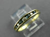 ESTATE .18CT DIAMOND & SAPPHIRE 14KT YELLOW GOLD CHANNEL ANNIVERSARY RING #18545