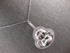 ESTATE .26CT DIAMOND 14KT WHITE GOLD 3D HAPPY SUMO WRESTLER FUN FLOATING PENDANT