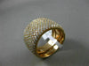 ESTATE LARGE 1.95CT DIAMOND 18KT ROSE GOLD MULTI ROW SEMI ETERNITY WEDDING RING