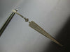 LARGE .70CT DIAMOND 14KT WHITE GOLD ELONGATED PAVE TRIANGULAR HANGING EARRINGS