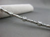 ANTIQUE 1.55CT DIAMOND 14KT WHITE GOLD BEZEL LINK TENNIS BRACELET 7.25 INCH #116