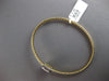 .52CT DIAMOND 14KT 2 TONE GOLD 3D PAVE CRISS CROSS FLEXIBLE CUFF BANGLE BRACELET