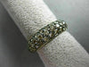 ESTATE 1.55CT CHOCOLATE FANCY DIAMOND 14KT YELLOW GOLD 3D 3 ROW ANNIVERSARY RING